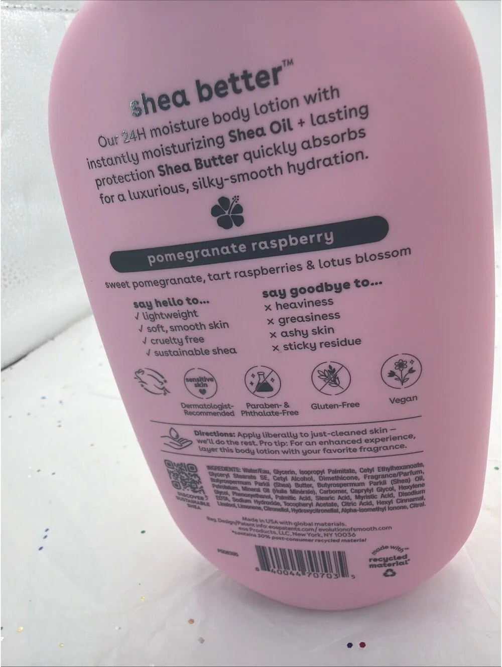 eos Shea Better Lotion Pomegranate Raspberry 16 oz 24H Moisture Shea Butter NEW